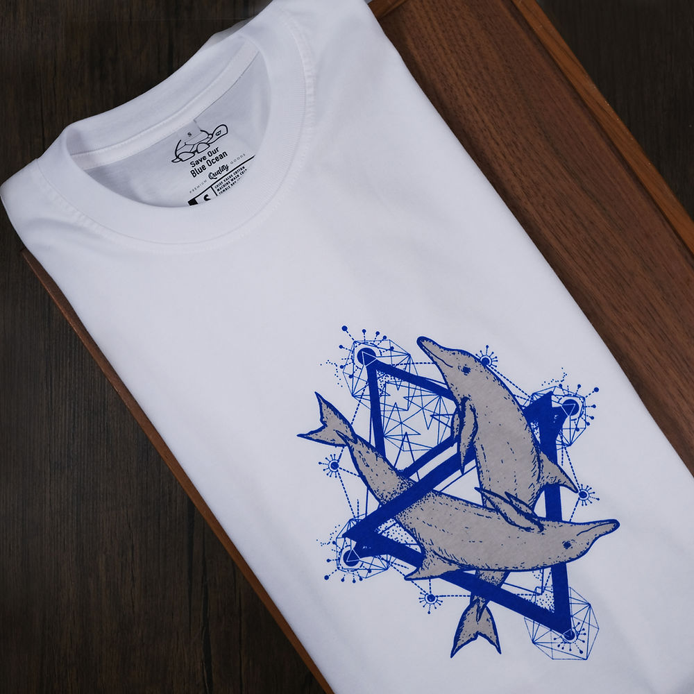Dolphin Geometric Tee - Image 2