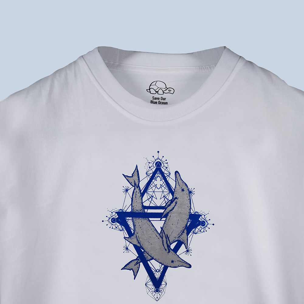 Dolphin Geometric Tee - Image 3